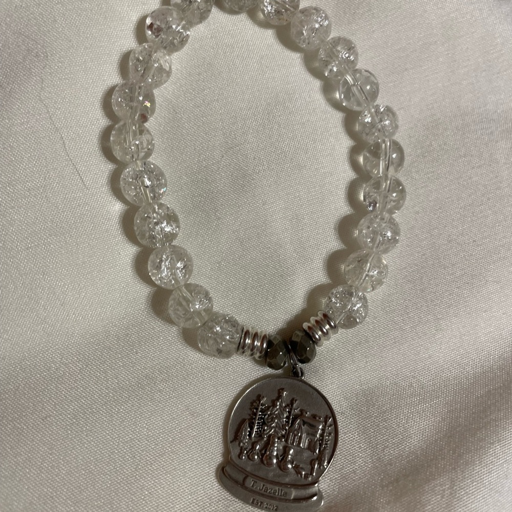 T Jazelle Snow globe bracelet